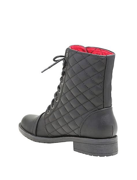 emma swan boots|Once Upon A Time Emma Quilted Combat Boots .